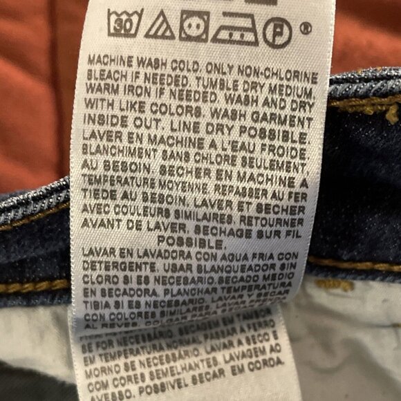 Levi's 526 Women Jeans Slender Bootcut Mid Rise Denim Size 16M Back Flap Pockets - Picture 12 of 16
